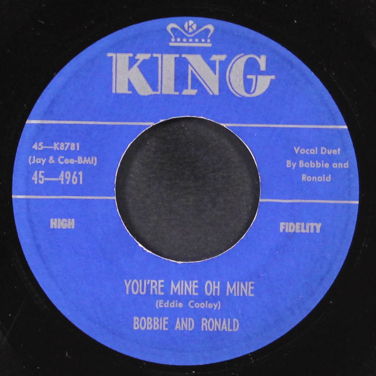 you're mine oh mine / when oh when by BOBBIE & RONALD