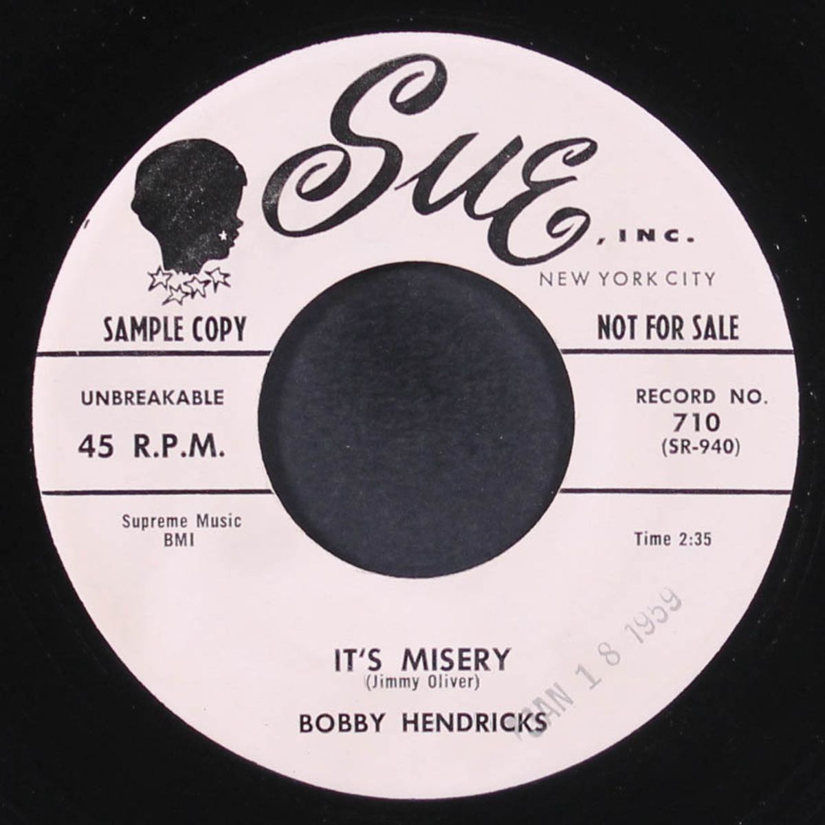 it's misery / cast your love by BOBBY HENDRICKS