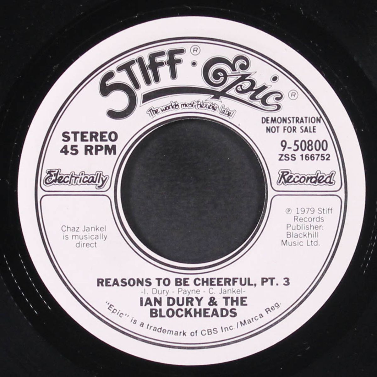 reasons to be cheerful, pt. 3 / same by IAN DURY & BLOCKHEADS