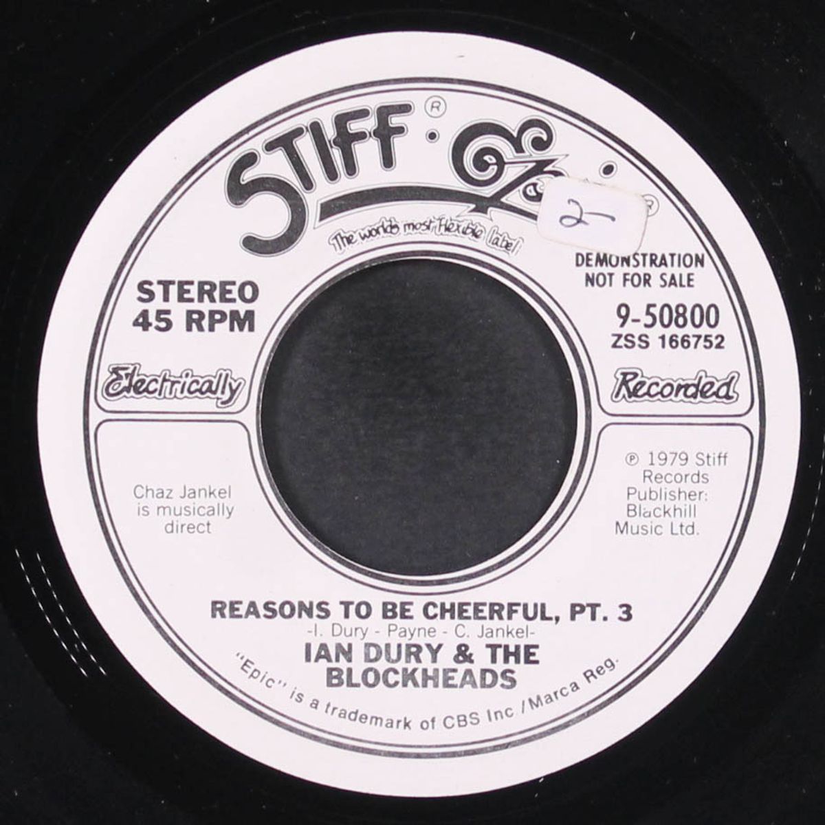 reasons to be cheerful, pt. 3 / same by IAN DURY & BLOCKHEADS