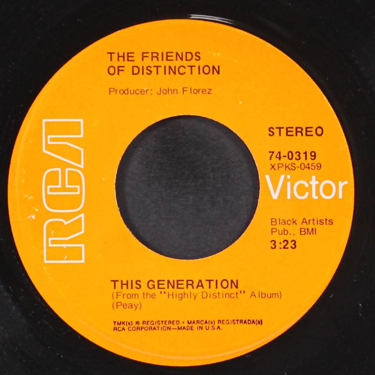 love or let me be lonely / this generation by FRIENDS OF DISTINCTION