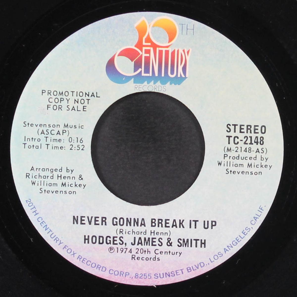 never gonna break it up / mono by HODGES, JAMES & SMITH