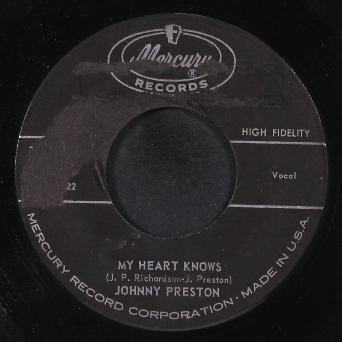 running bear / my heart knows by JOHNNY PRESTON
