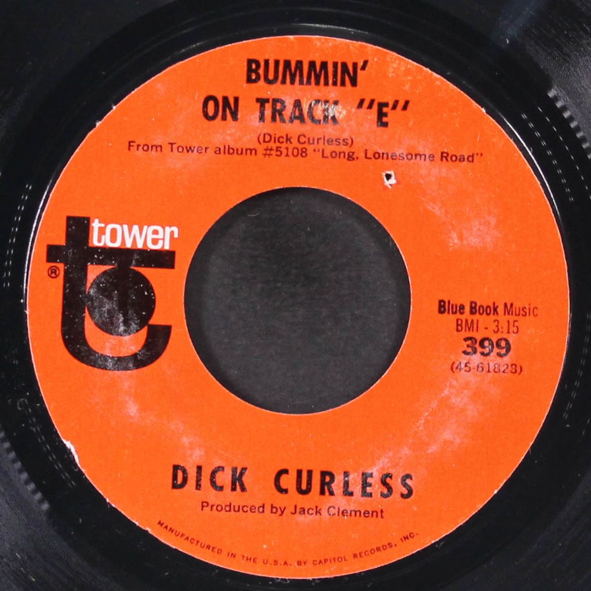 bury the bottle with me / bummin' on track "e" by DICK CURLESS