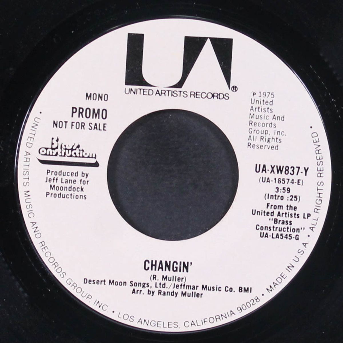 changin' / mono by BRASS CONSTRUCTION