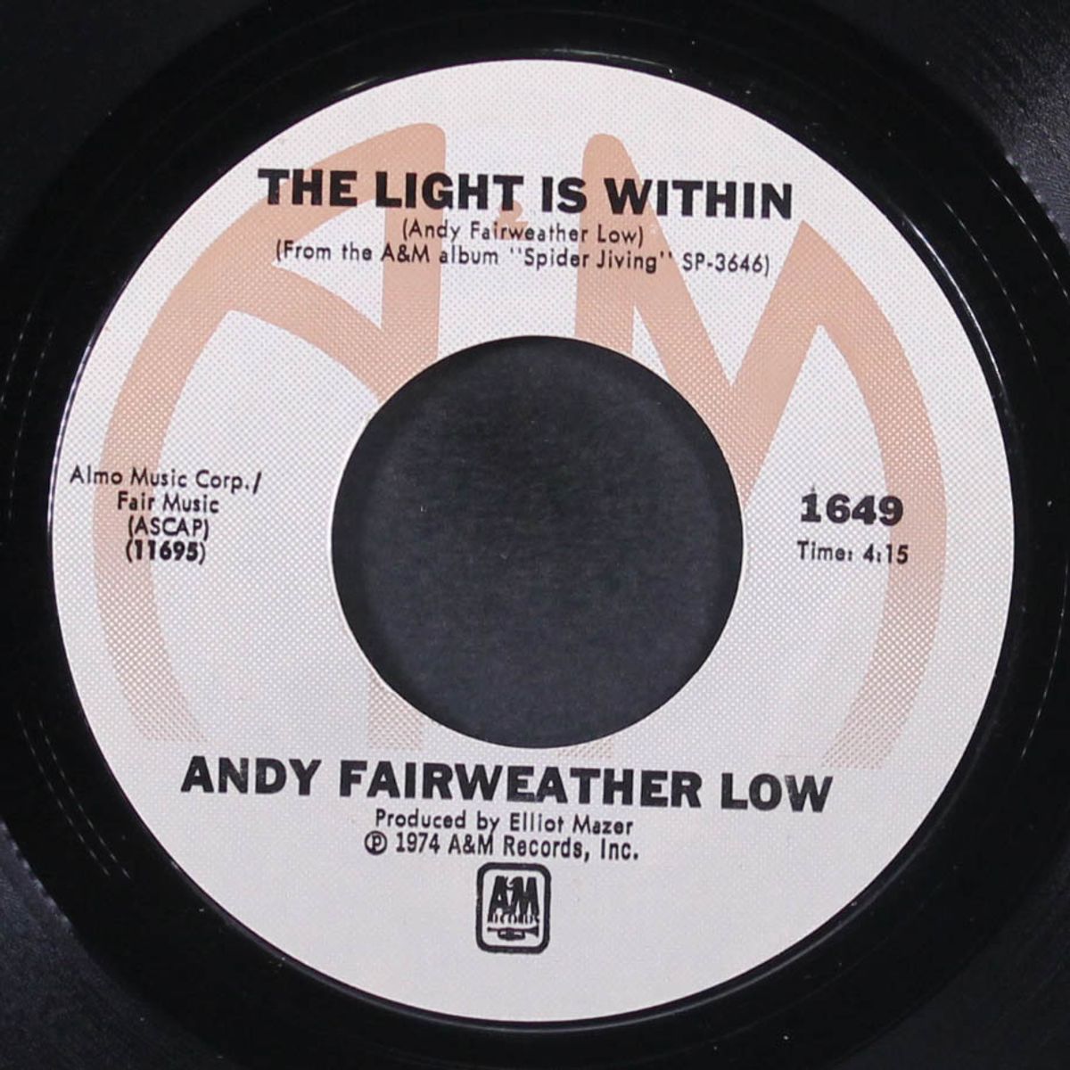 spider jiving / the light is within by ANDY FAIRWEATHER LOW