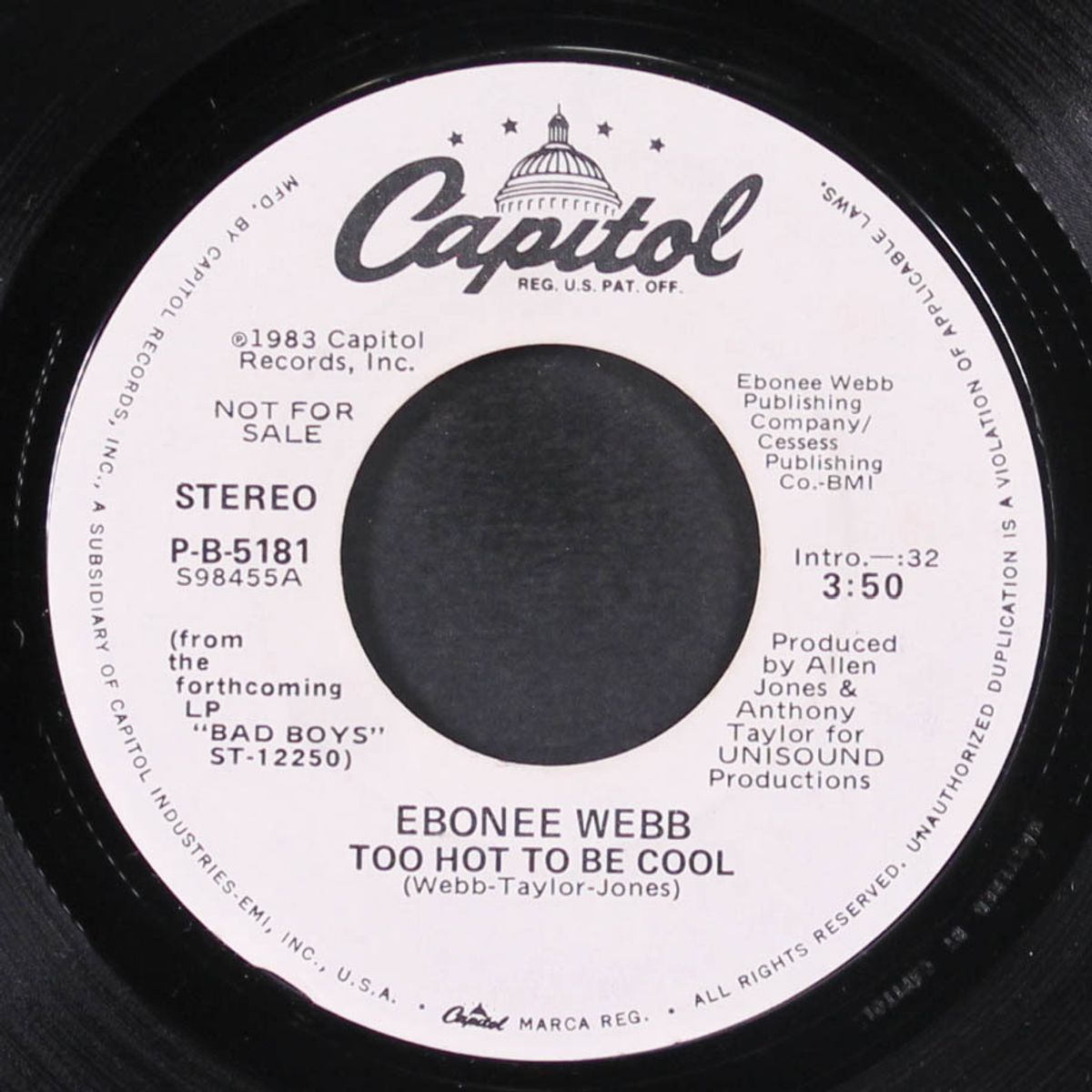 too hot to be cool / same by EBONEE WEBB