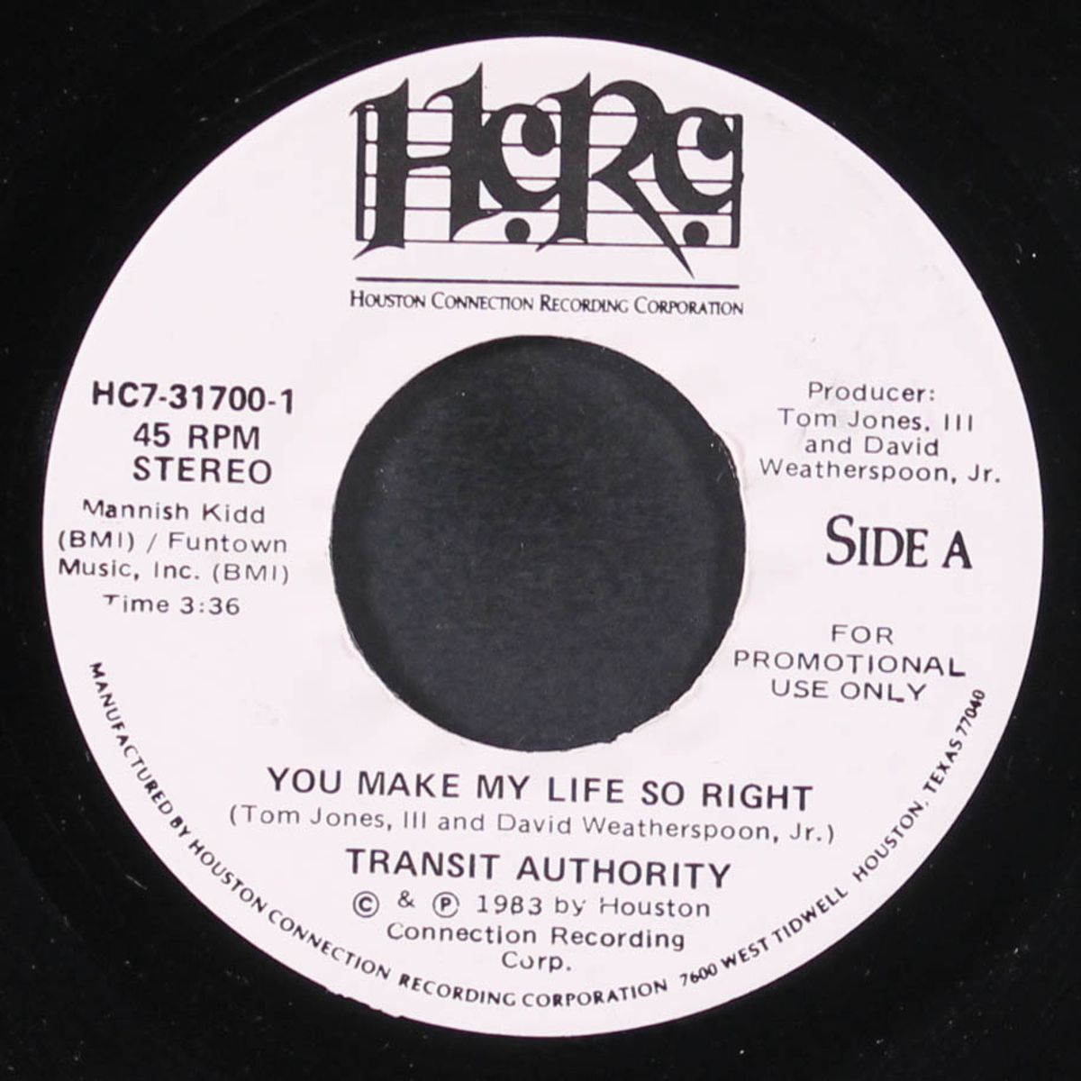 you make my life so right by TRANSIT AUTHORITY