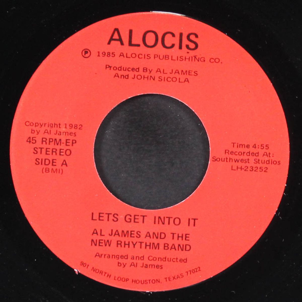 give me up turn me loose / lets get into it by AL JAMES & NEW RHYTHM BAND