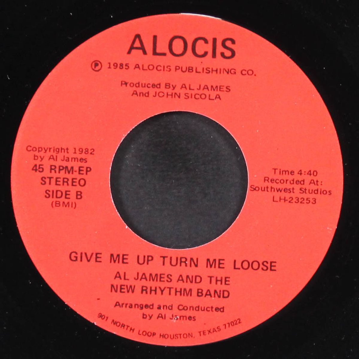 give me up turn me loose / lets get into it by AL JAMES & NEW RHYTHM BAND