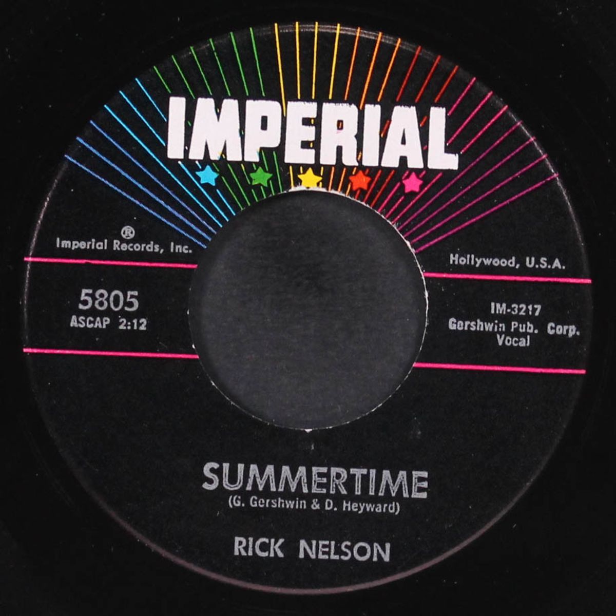 summertime / young world by RICK NELSON