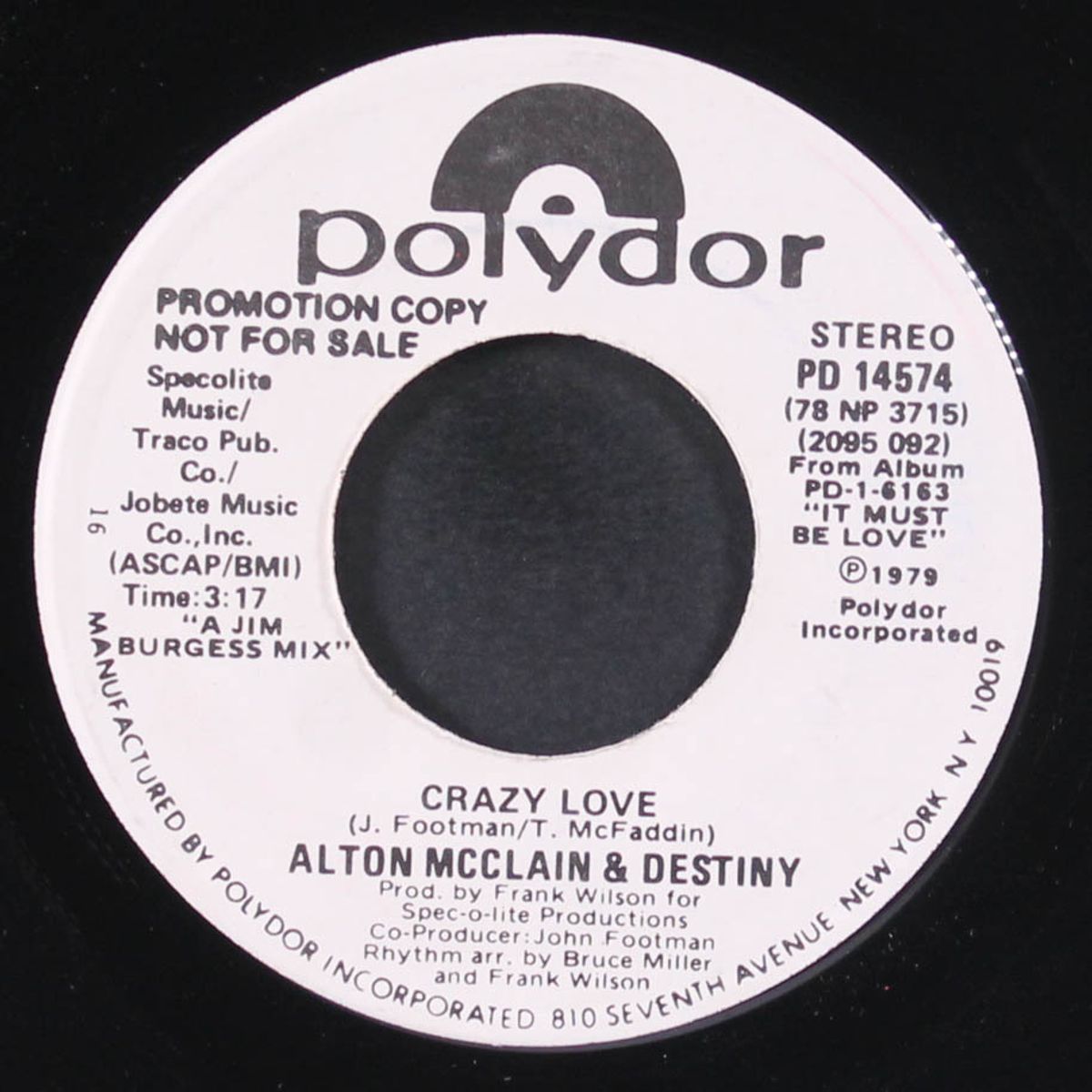 crazy love / same by ALTON MCCLAIN & DESTINY