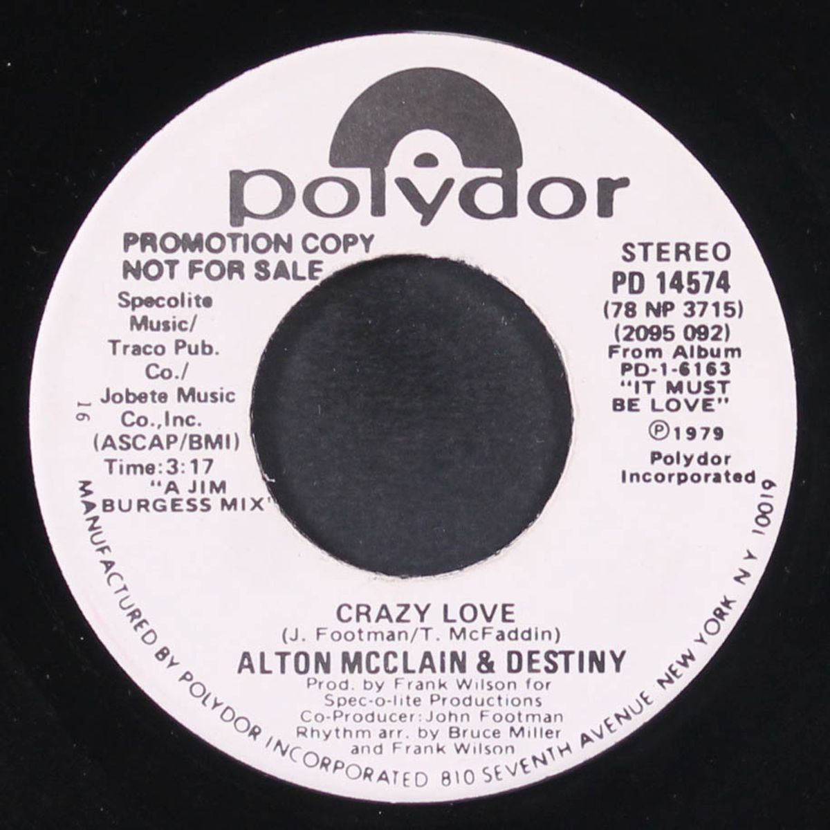 crazy love / same by ALTON MCCLAIN & DESTINY