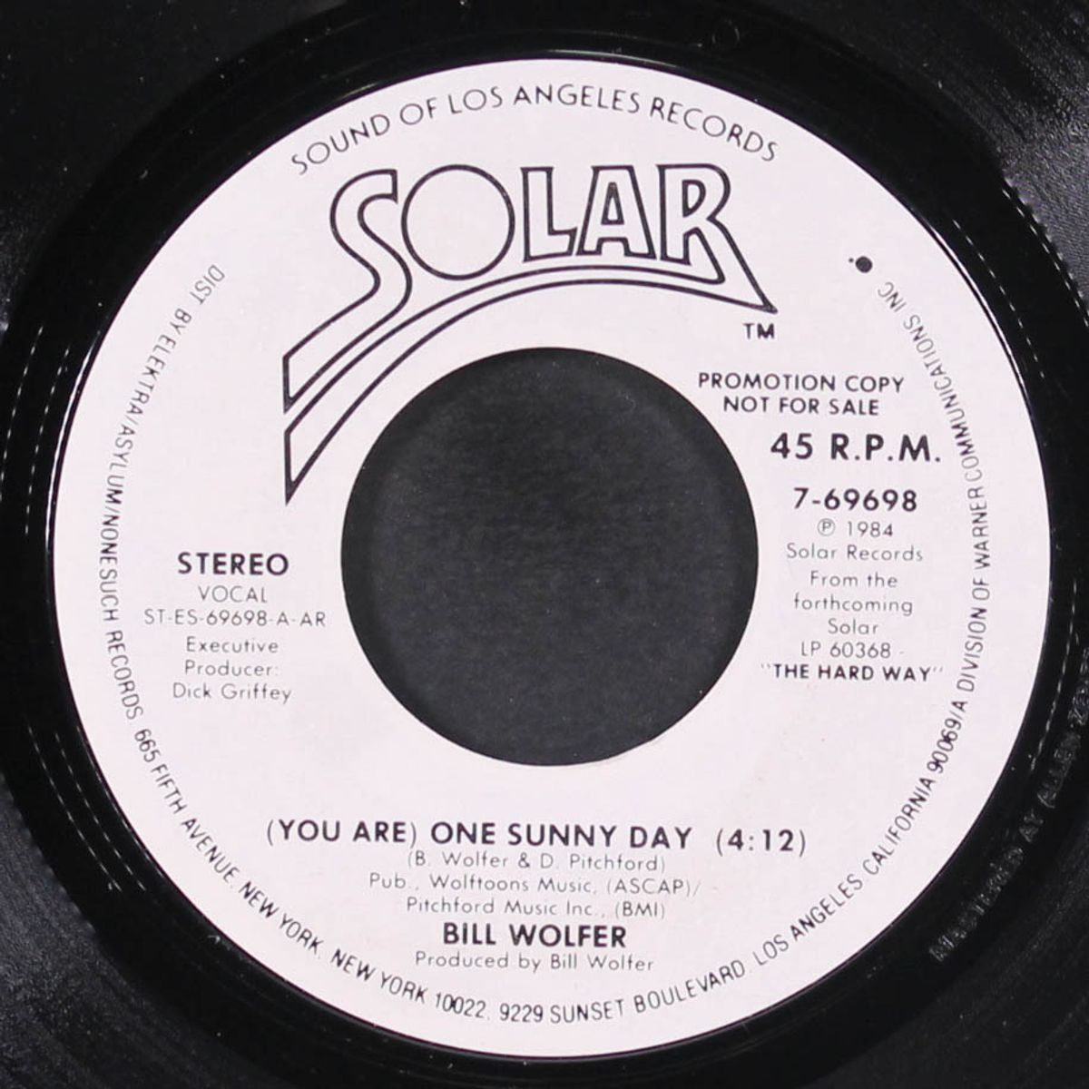 (you are) one sunny day / same by BILL WOLFER