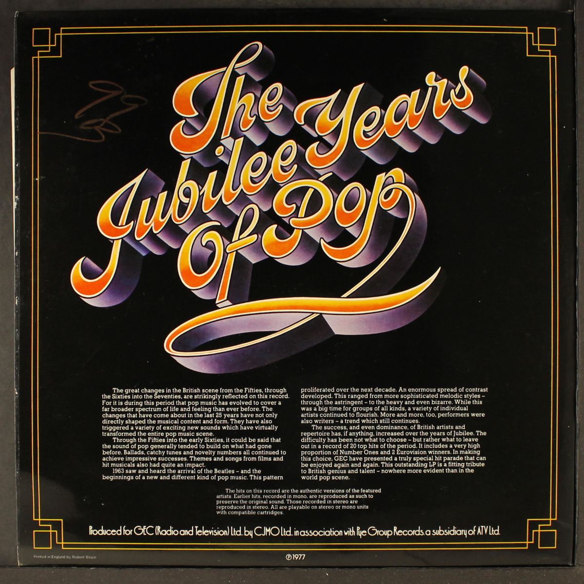 the jubilee years of pop by VARIOUS