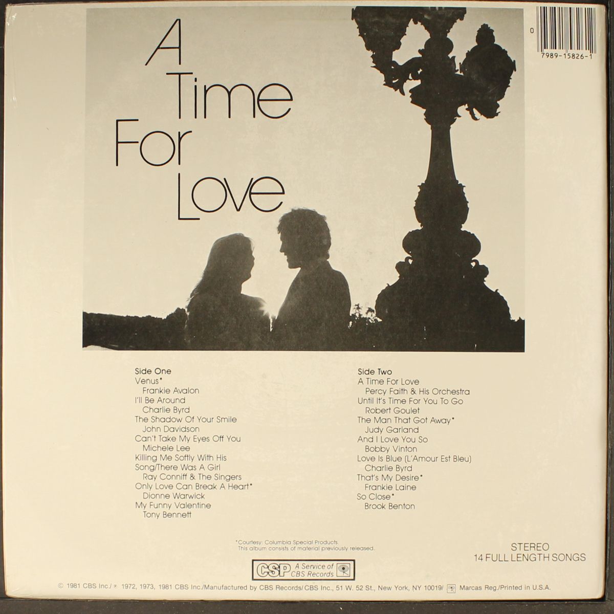 a time for love by VARIOUS