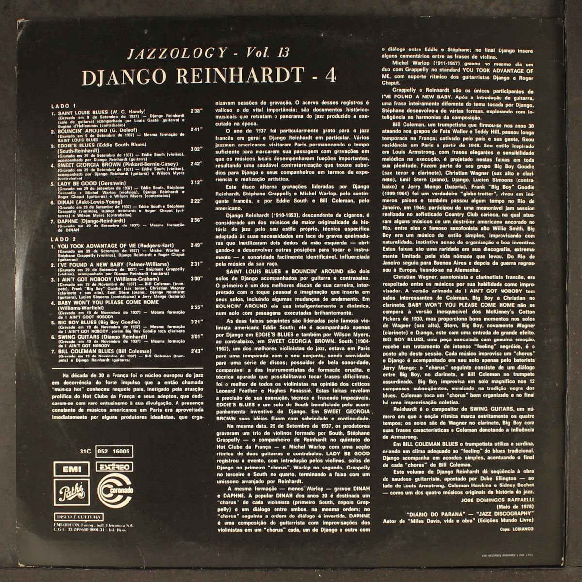 jazzology, vol. 13 by DJANGO REINHARDT