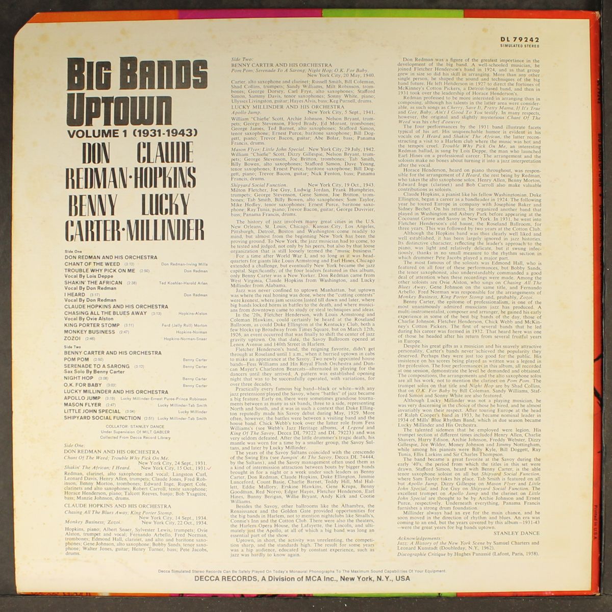 big bands uptown, vol. 1 (1931-1943) by VARIOUS