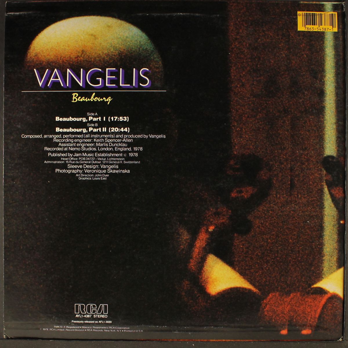 beaubourg by VANGELIS
