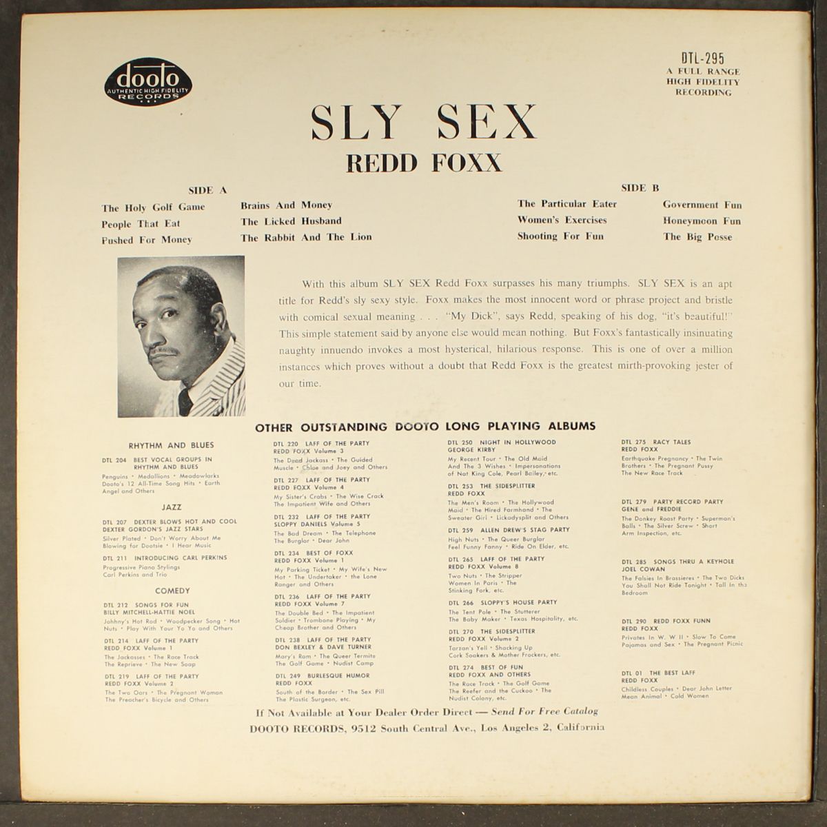 sly sex by REDD FOXX