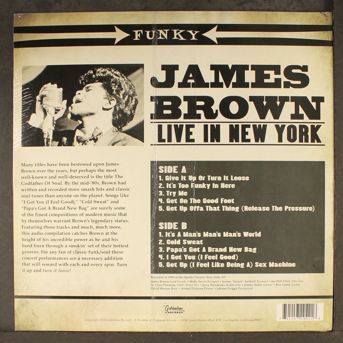 live in new york by JAMES BROWN
