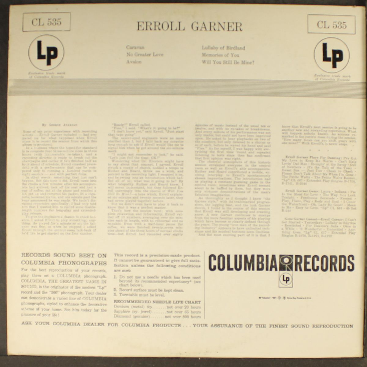 erroll garner by ERROLL GARNER