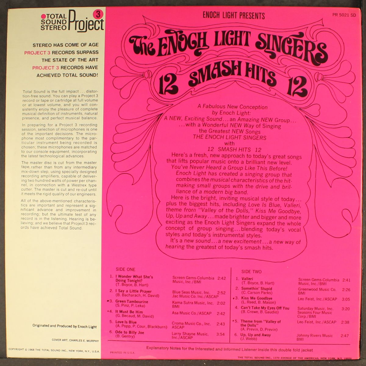 12 smash hits by ENOCH LIGHT SINGERS