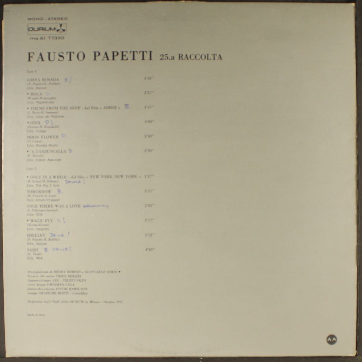 25a raccolta by FAUSTO PAPETTI