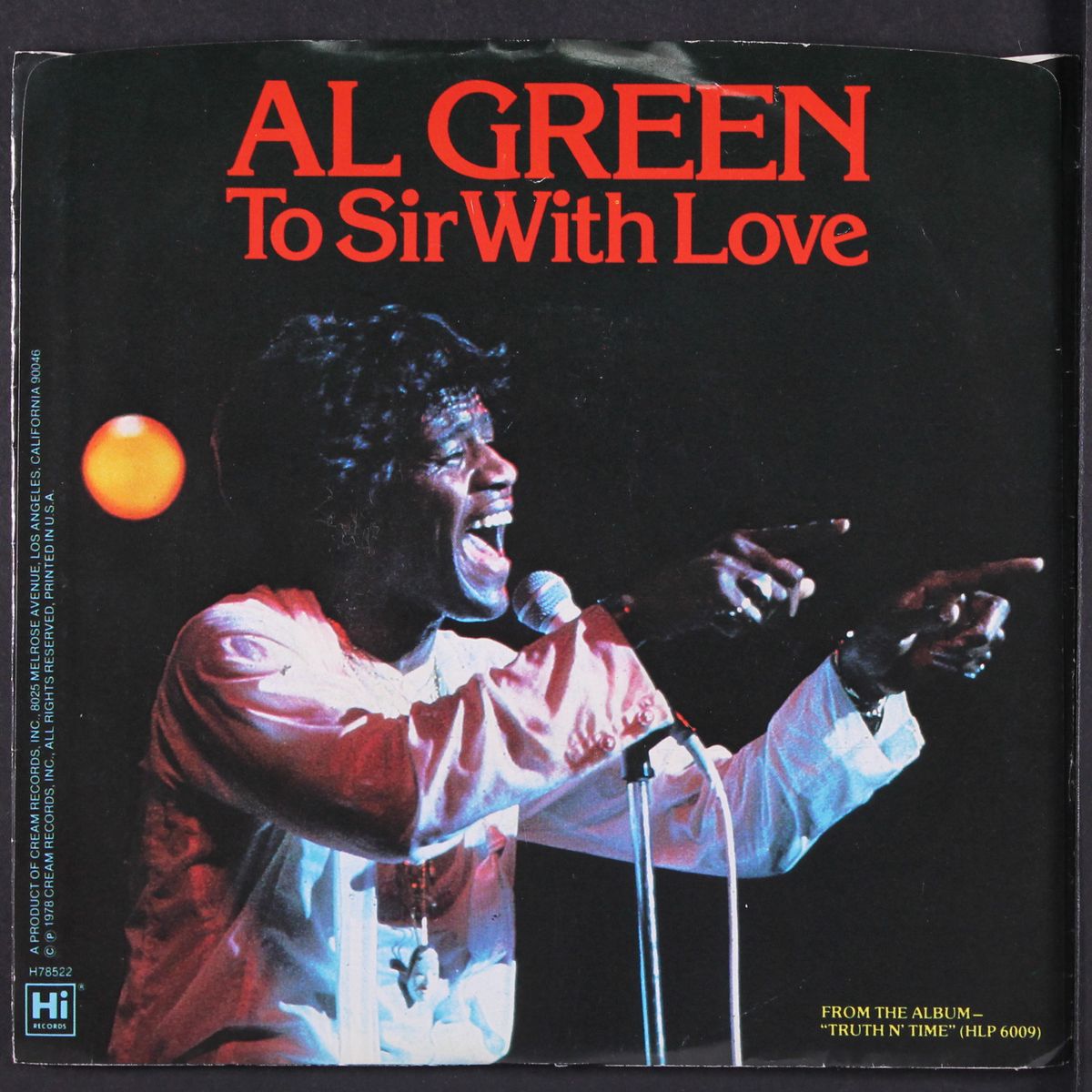 to sir with love / mono by AL GREEN