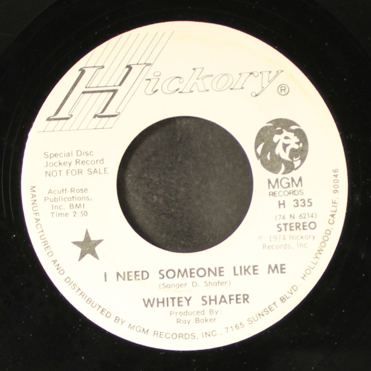warm red wine / i need someone like me by WHITEY SHAFER