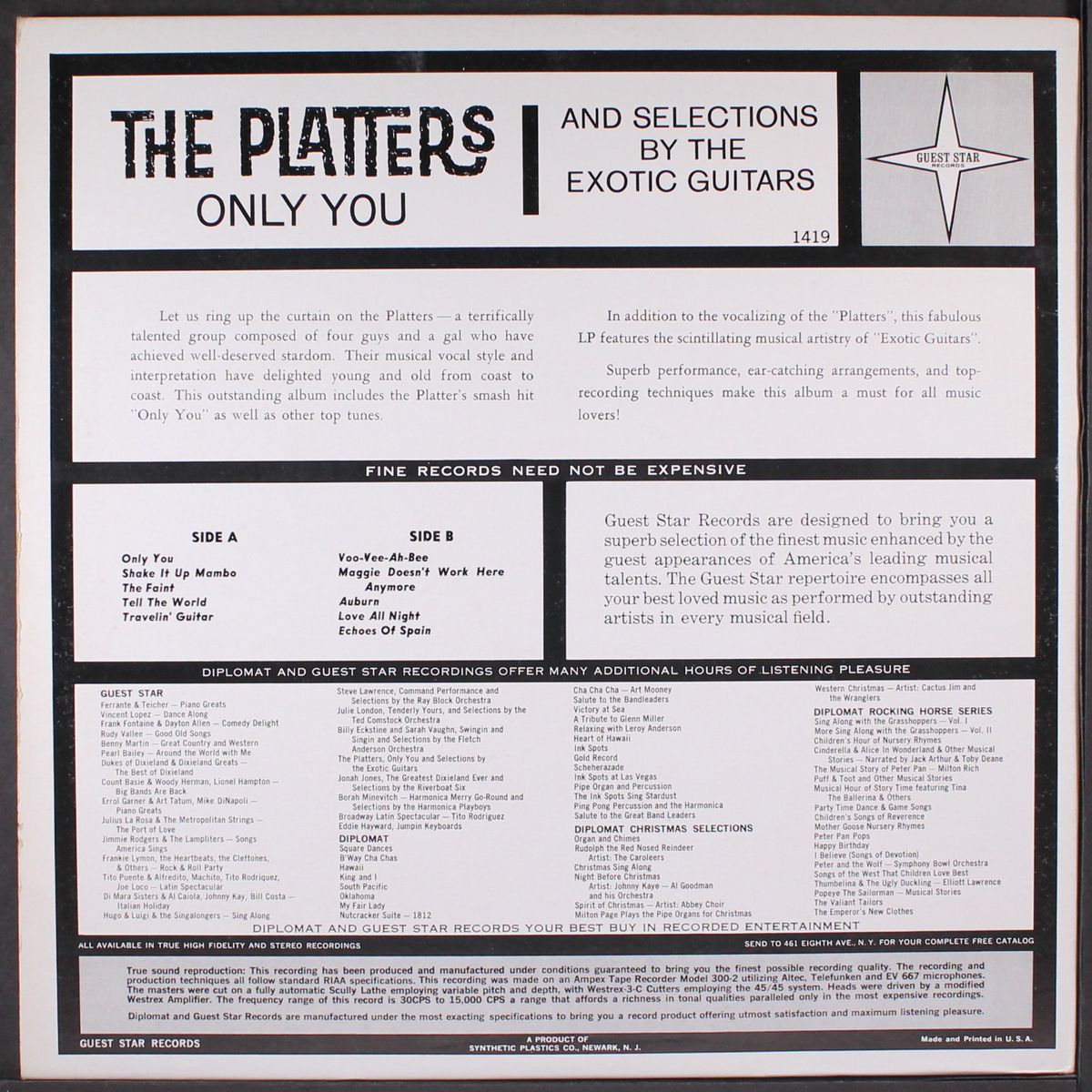 only you by PLATTERS