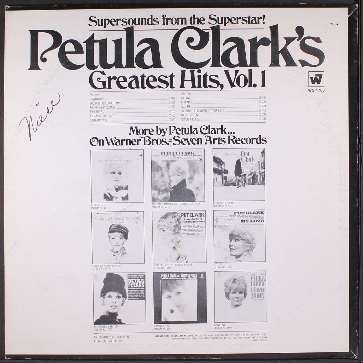 greatest hits, vol. 1 by PETULA CLARK