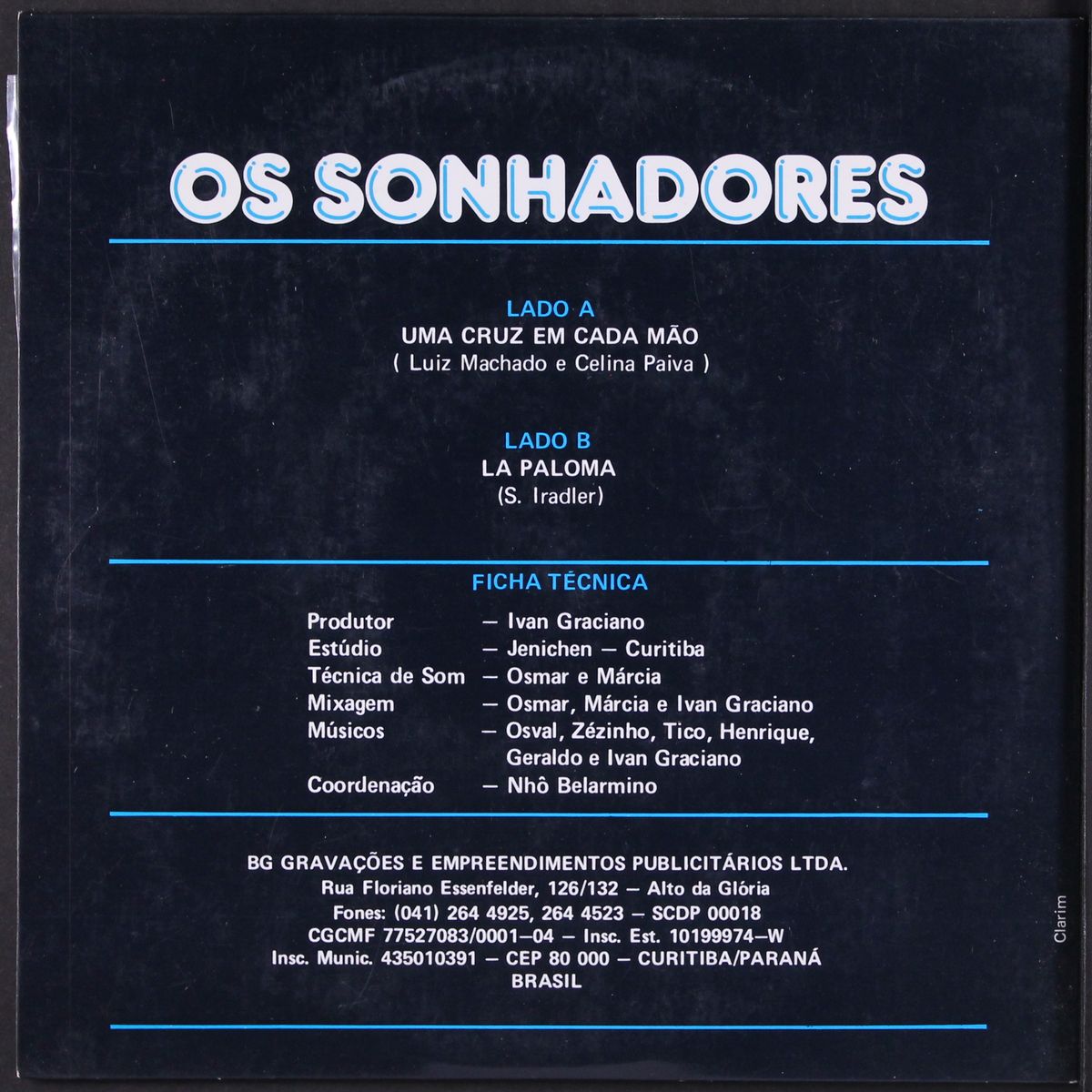 uma cruz em cada mao / la paloma by OS SONHADORES