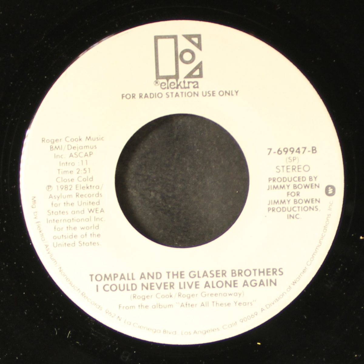 maria consuela / i could never live alone again by TOMPALL & GLASER BROTHERS