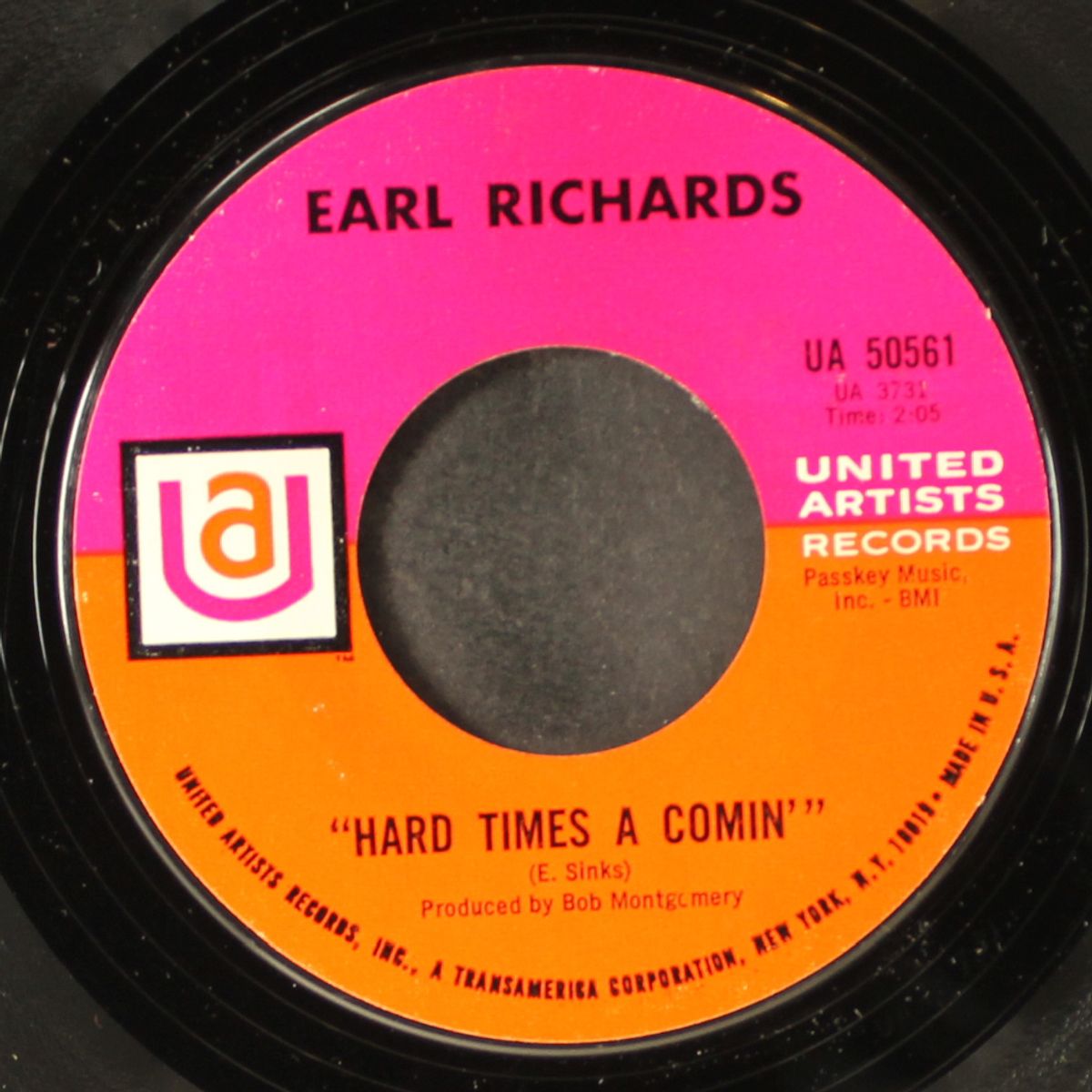 the house of blue lights / hard times a comin by EARL RICHARDS