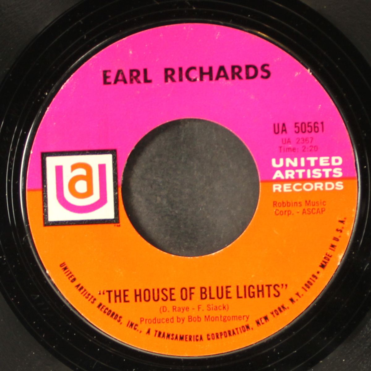 the house of blue lights / hard times a comin by EARL RICHARDS