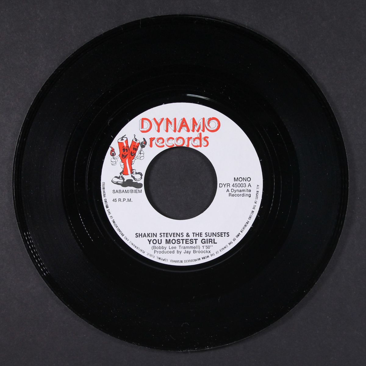 you mostest girl / rock-a-billy eart quake by SHAKIN STEVENS & SUNSETS