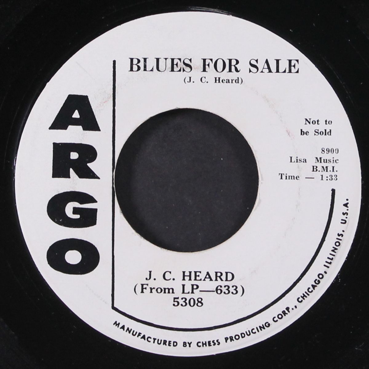 blues for sale / for you my love by J.C. HEARD