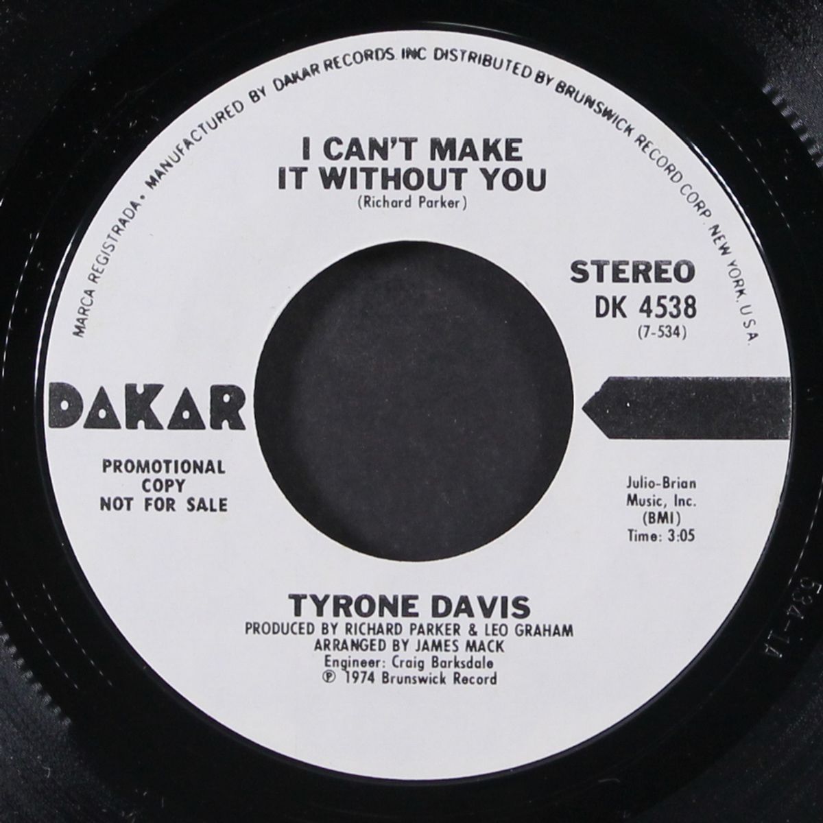 i can't make it without you by TYRONE DAVIS
