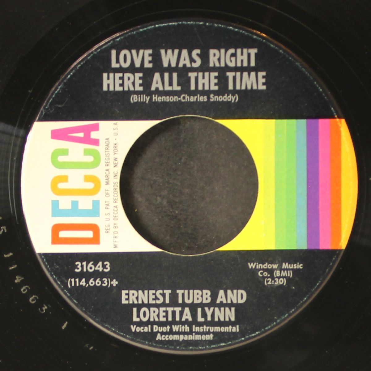 mr. and mrs. used to be / love was right here all the time by ERNEST TUBB & LORETTA LYNN