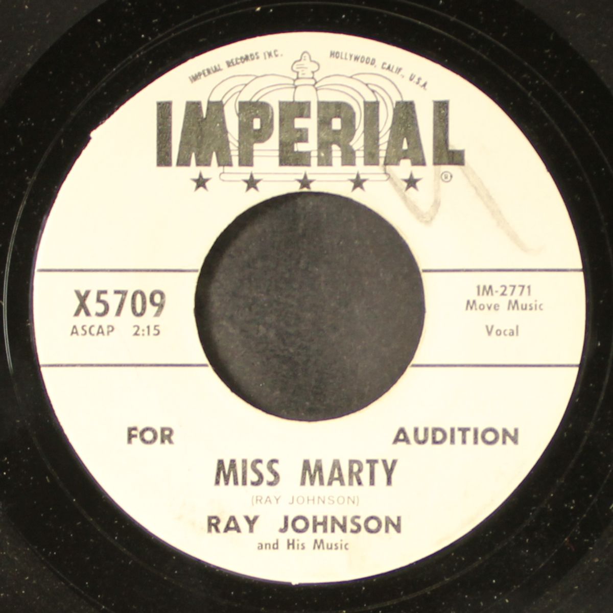 lost in the night / miss marty by RAY JOHNSON