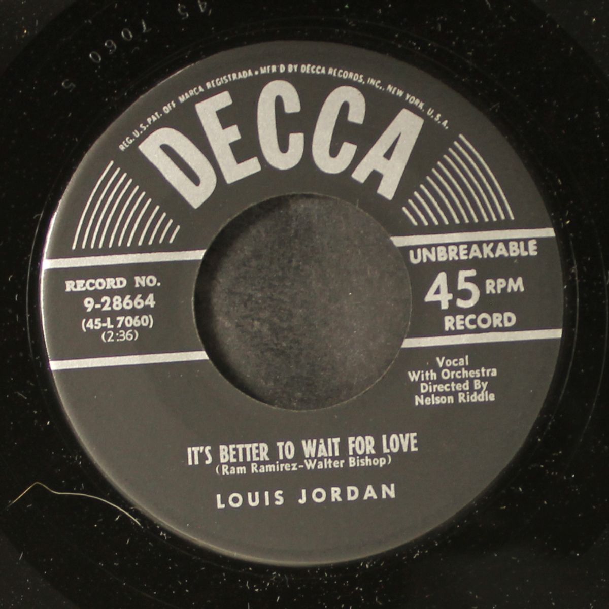 just like a butterfly / it's better to wait for love by LOUIS JORDAN