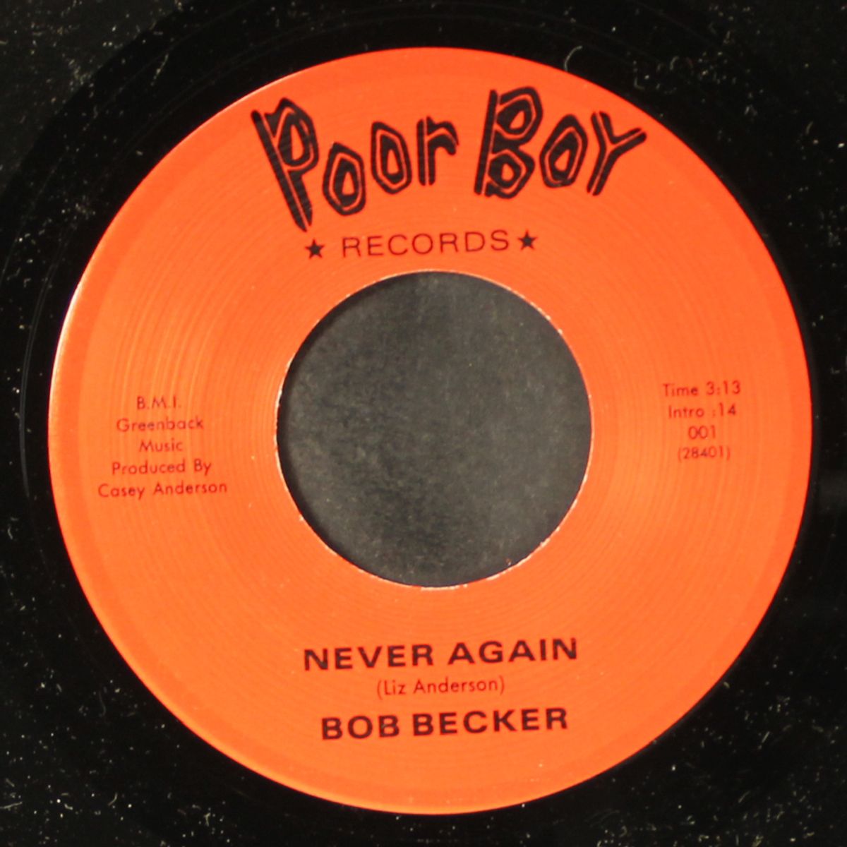 never again by BOB BECKER
