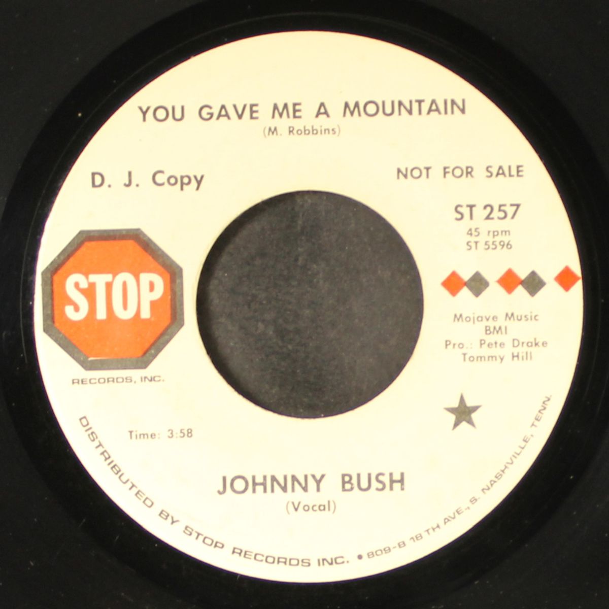you gave me a mountain / back from the wine by JOHNNY BUSH
