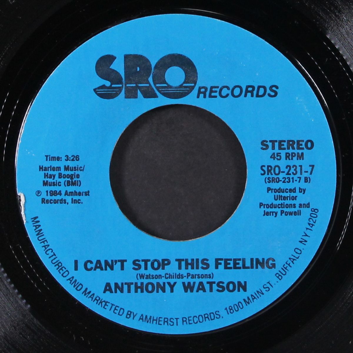 solid love affair / i can't stop this feeling by ANTHONY WATSON