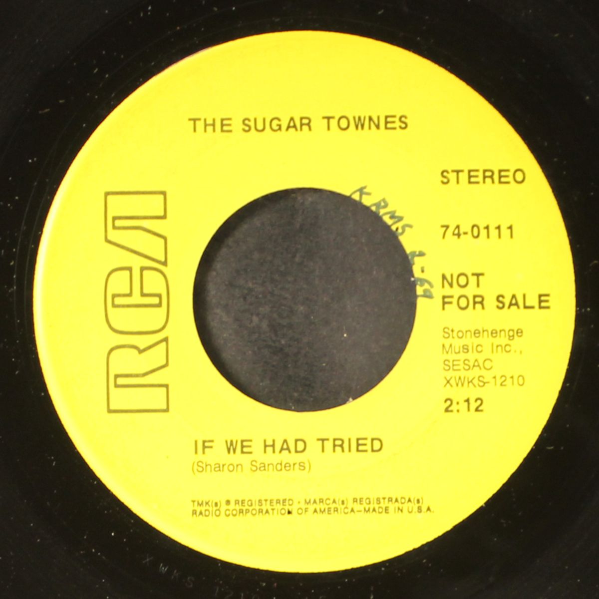 if we had tried / billy sunshine by SUGAR TOWNES