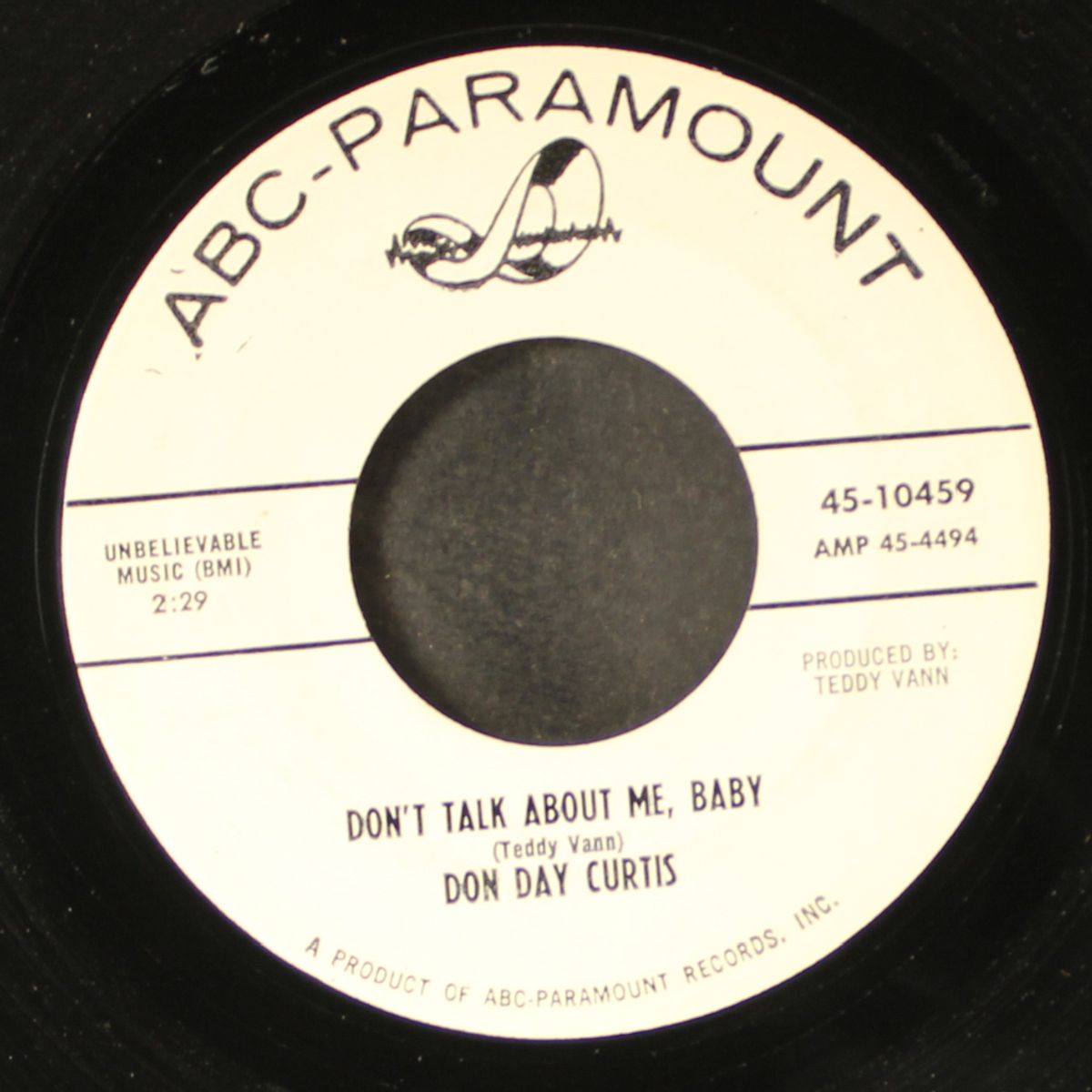 the bumble bee / don't talk about me, baby by DON DAY CURTIS