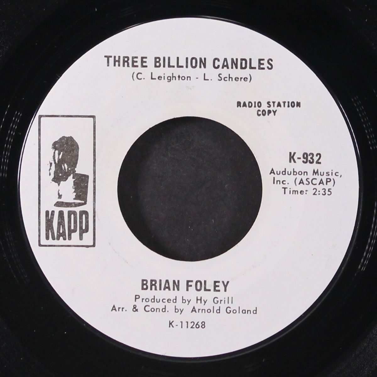 forever / three billion candles by BRIAN FOLEY