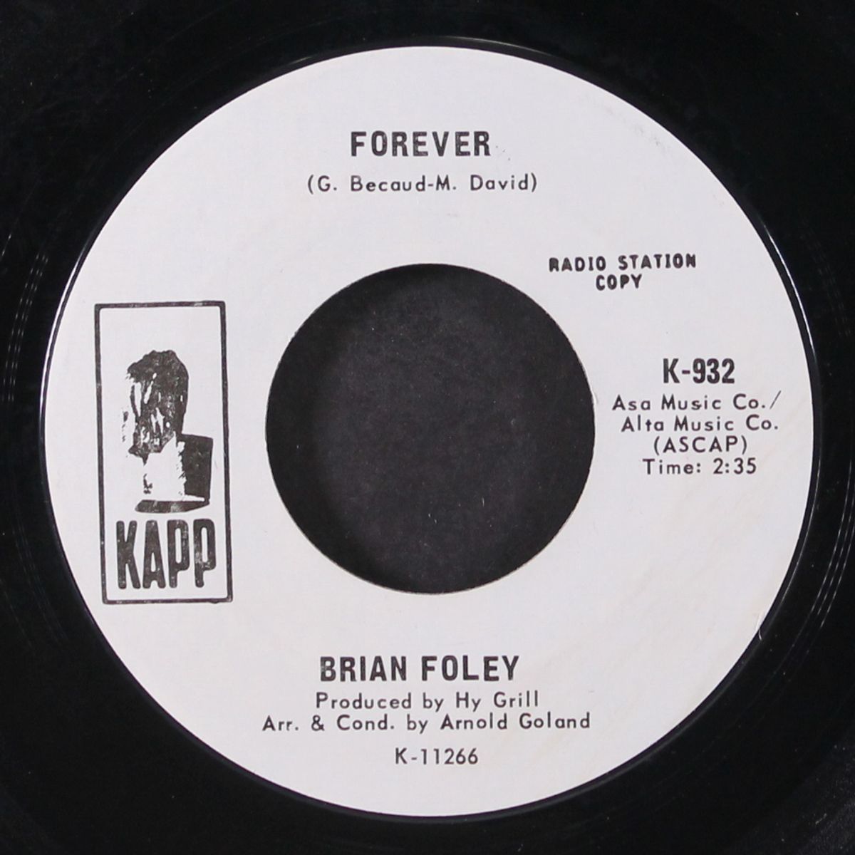 forever / three billion candles by BRIAN FOLEY