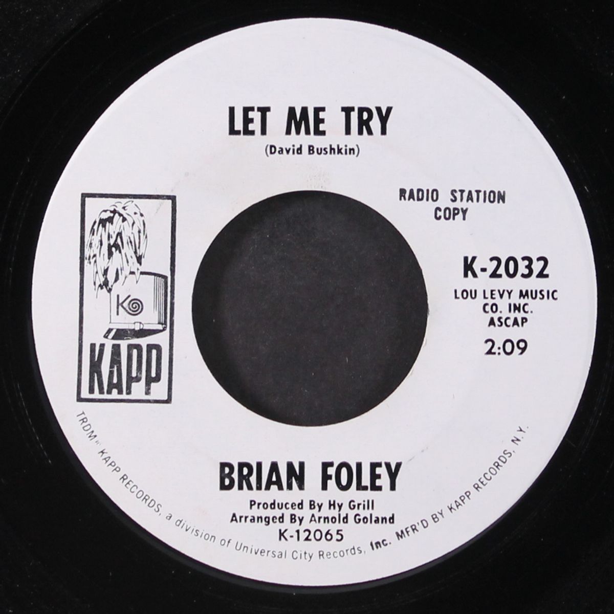 twenty-four hours from tulsa / let me try by BRIAN FOLEY